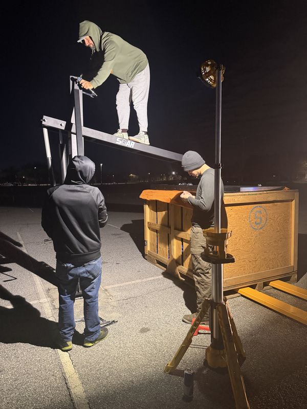 Play All Day basketball hoop installation