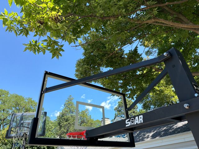 Play All Day basketball hoop installation