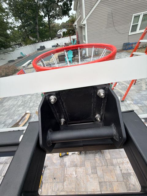Play All Day basketball hoop installation