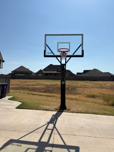 Play All Day basketball hoop installation